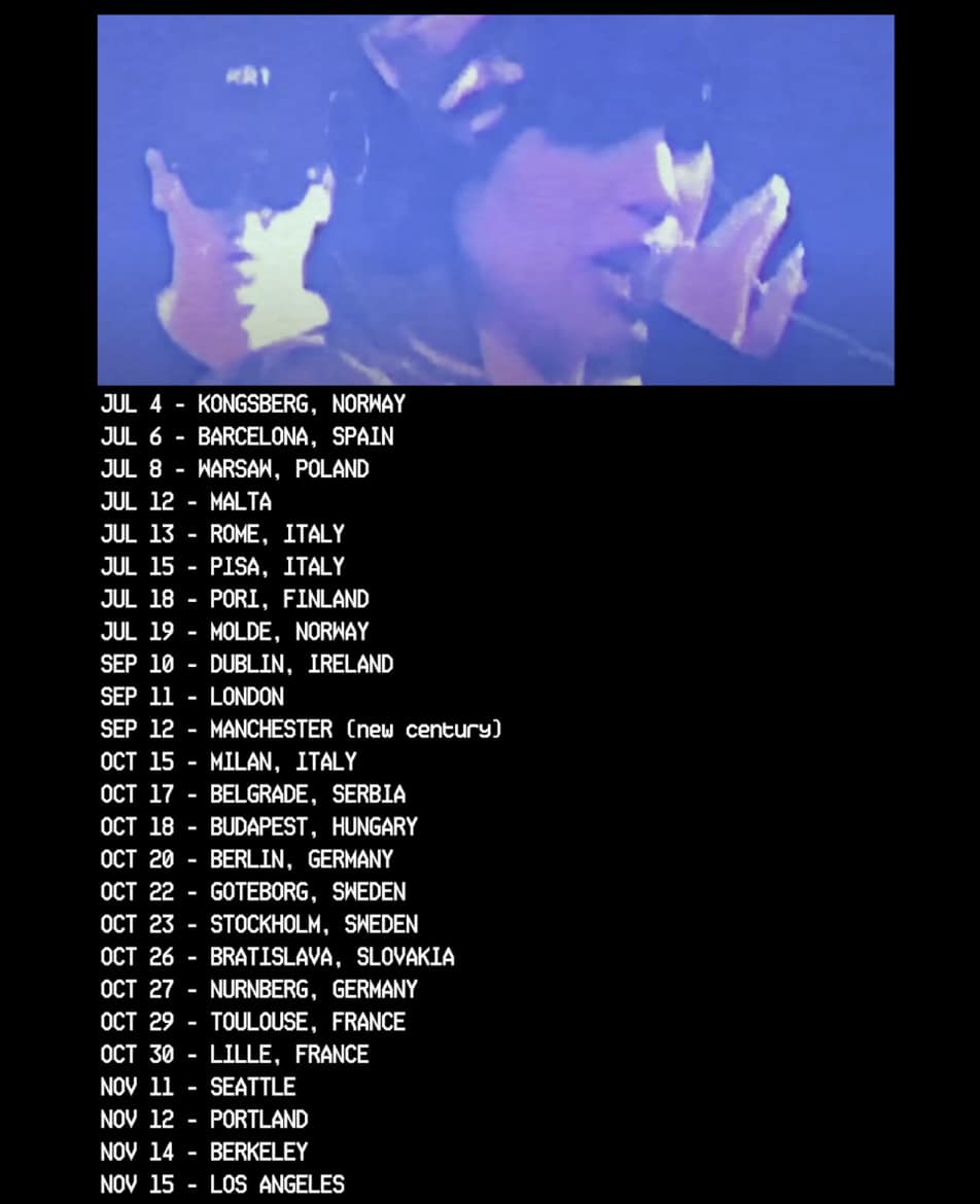 KNOWER Tour Poster 2026